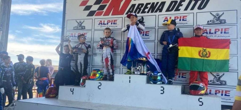 Bolivians stood out in the Sao Paulo karting Cup