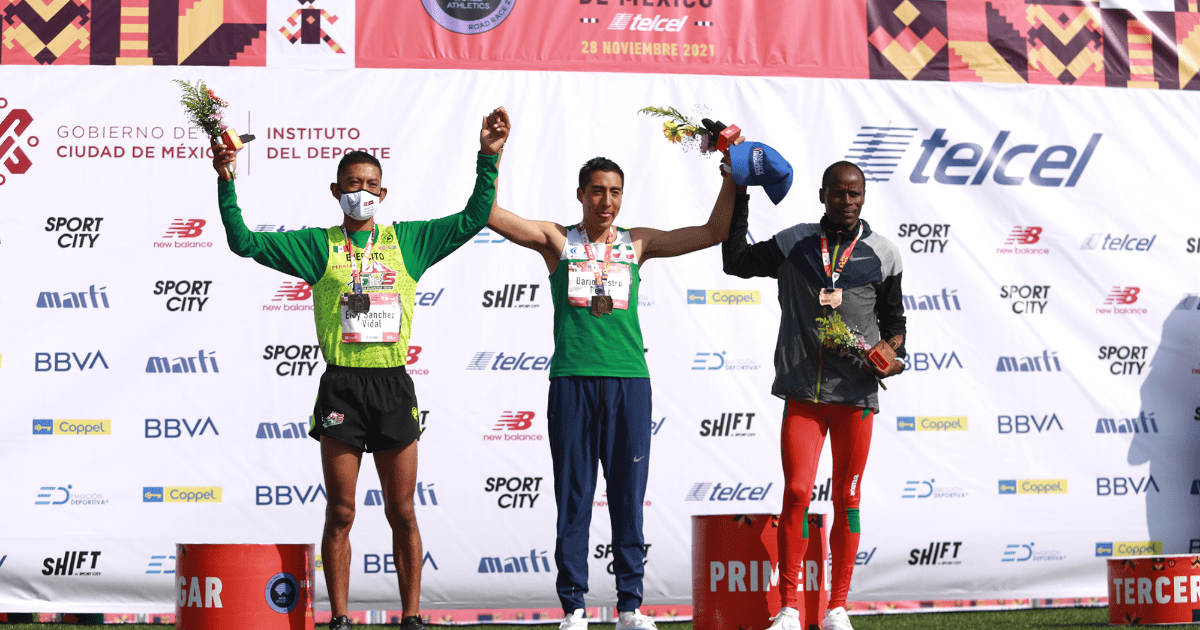 Darío Castro wins the 2021 Mexico City Marathon