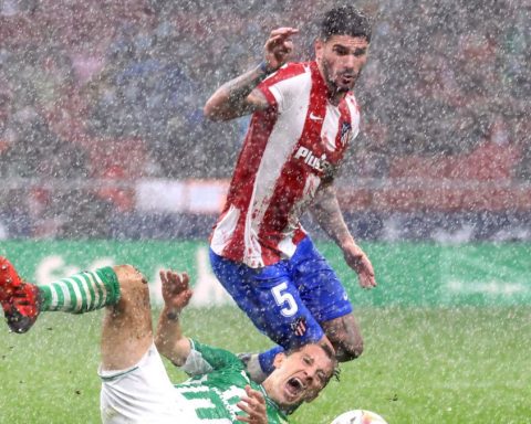 De Paul, en el Atlético-Betis, en el que brilló.