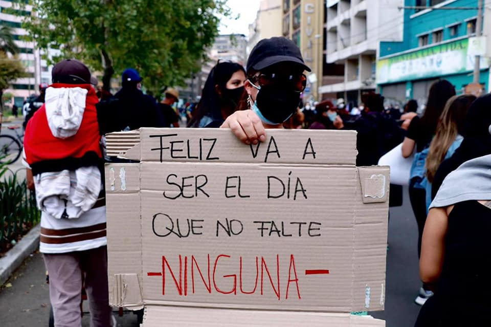 En Ecuador, cada 44 horas, una mujer es asesinada a causa de su género.