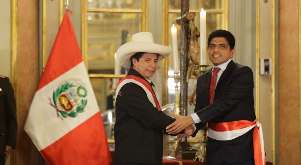 Juan Carrasco Millones was sworn in as the new Defense Minister