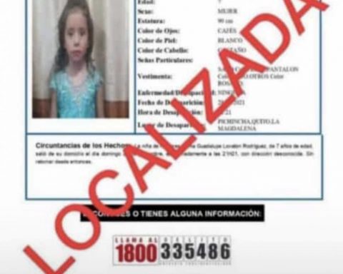 Missing girl in Quito was located