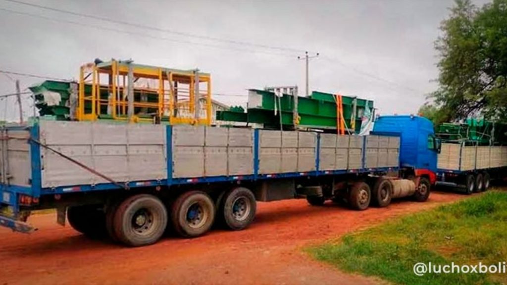 Part of the material arrives to advance with the construction of the Mutún complex