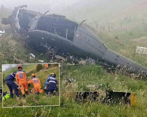 Se accidentó helicóptero de la Policía y dejó un uniformado muerto y tres heridos