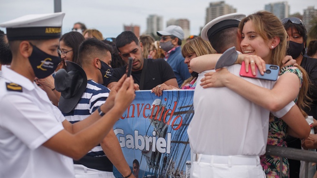 The Libertad frigate arrived in Mar del Plata after the closure of a new instructional trip