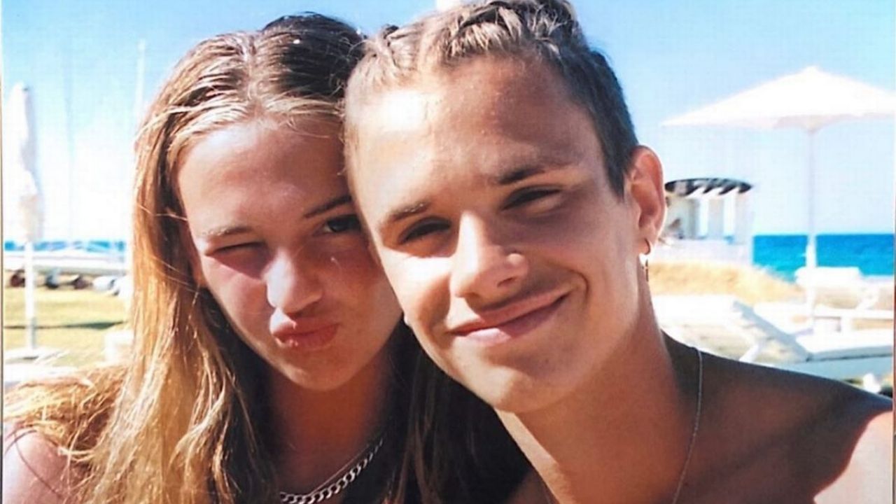 David Beckham's son Romeo and his model girlfriend Mia Regan reveal an incredible party trick