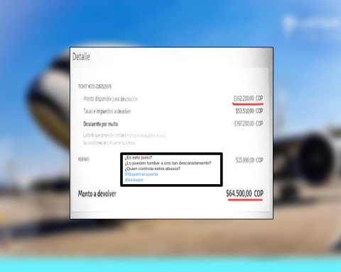 Pidió devolución de un tiquete que no pudo utilizar, pagó más de $394 mil y ahora le regresarán $65 mil