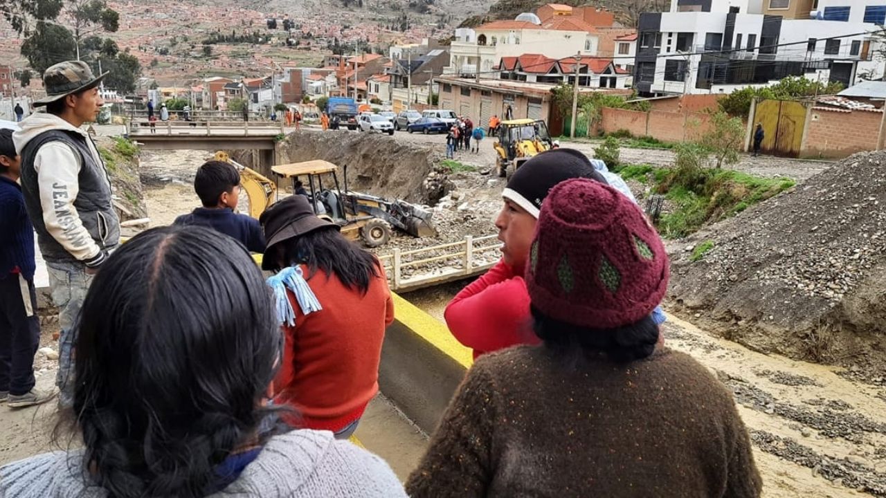 Rains cause alarm in the south of La Paz and the north of El Alto