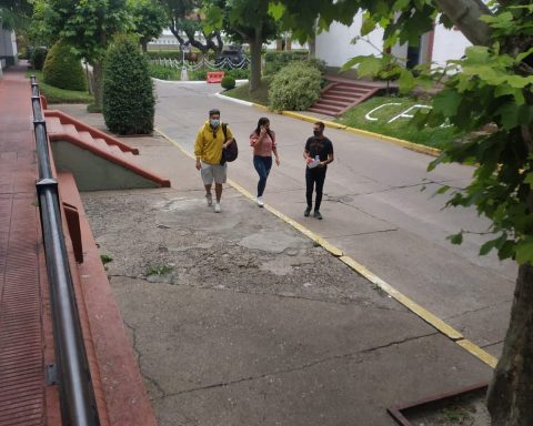 Momento de la supuesta liberación de Sebastián Yunda en Argentina.