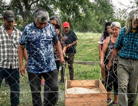 Seven ancestors restored to the indigenous community of Punta Querandi were reburied