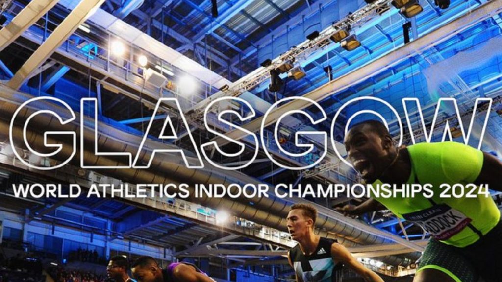 Montaje World Athletics en el anuncio de Glasgow 2024.