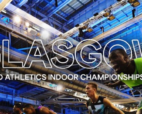 Montaje World Athletics en el anuncio de Glasgow 2024.