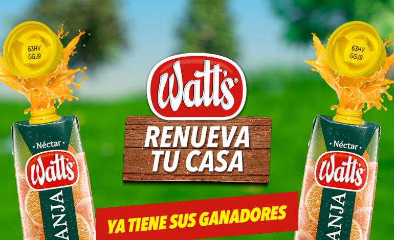 The Renová tu casa con Watt's promo culminated