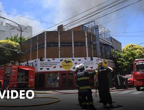 They managed to reduce "notably" the voracious fire in the Abasto area