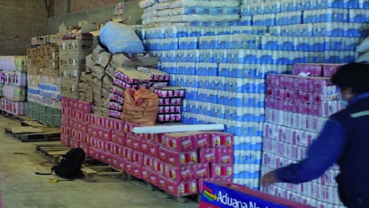 They seize illegal merchandise for Bs 1 million in Villazón