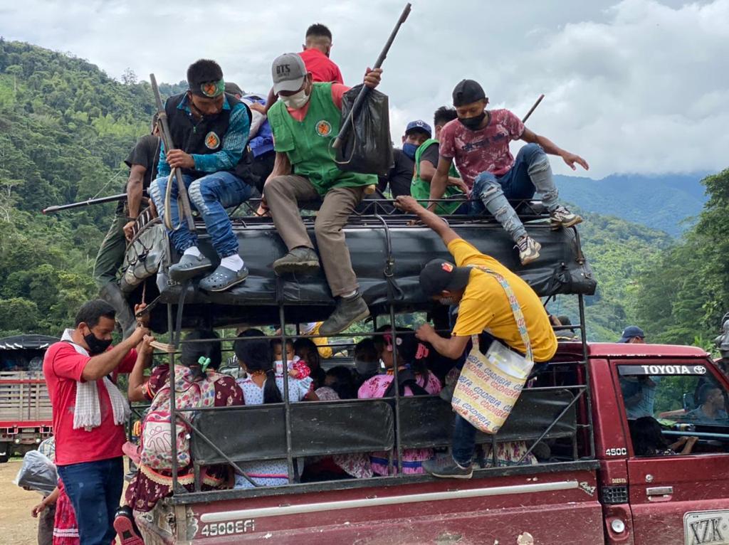 Almost 200 indigenous people displaced by fighting on the border with Venezuela