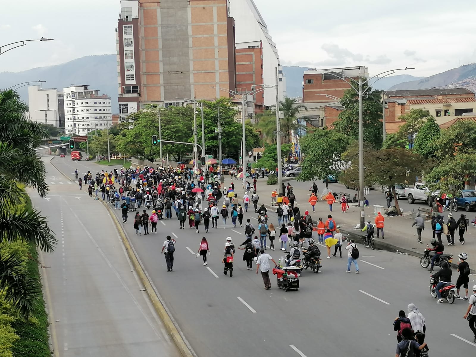 Demonstrations in Medellín also ended in riots: balance of the day