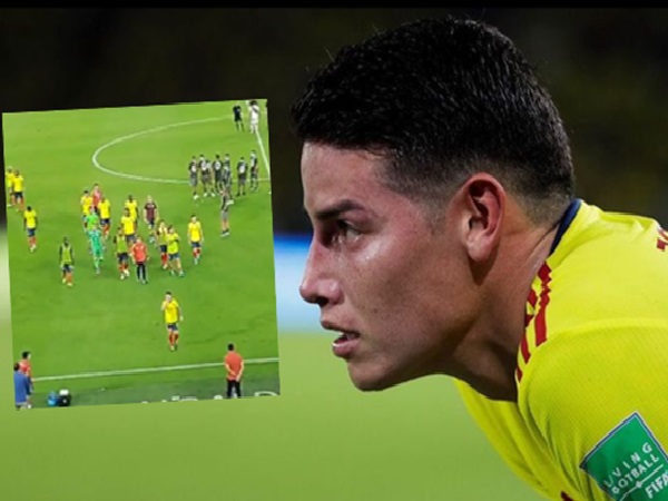 "Don't whistle us": James and his anger with the fans who whistled at the team after losing against Peru