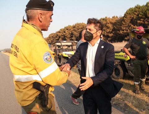 Kicillof: "Here a fire was contained that was dramatic"