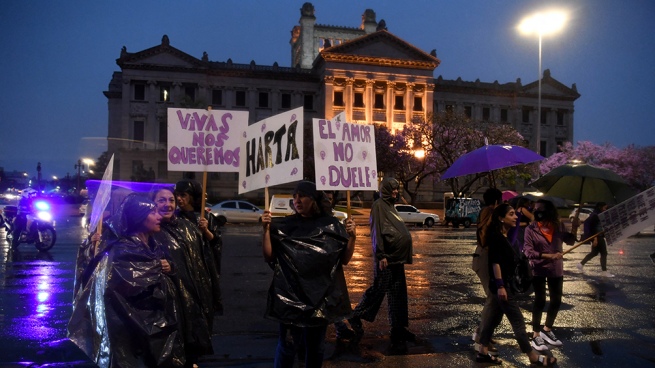 Mass demonstrations in Uruguay in protest against a gang rape