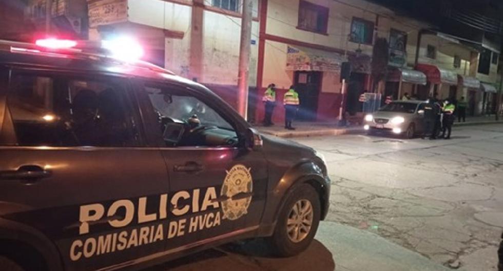 Police intervene a 17-year-old teenager with a bamba driver's license in Huancavelica