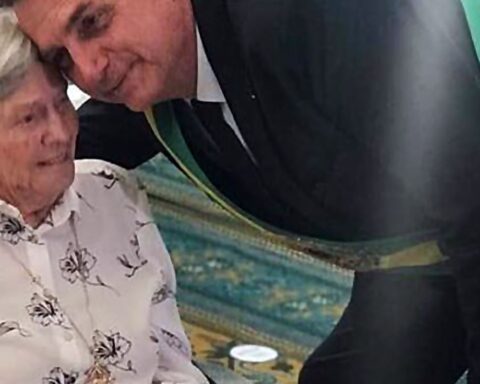 President Jair Bolsonaro arrives in Eldorado for his mother's wake