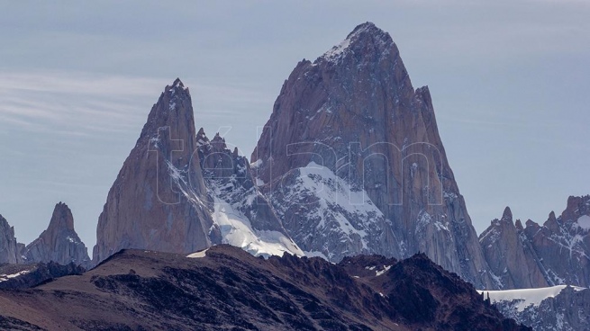 Rescue operation of a climber after an avalanche in El Chaltén