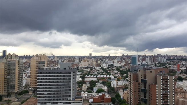 Storms and heat in the City of Buenos Aires on the first day of the year