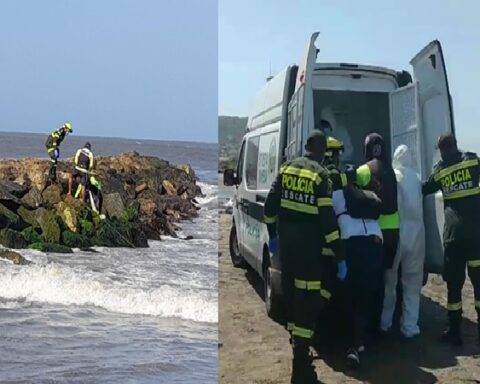 The search is over: They find the body of a young man who drowned on the beaches of Puerto Colombia