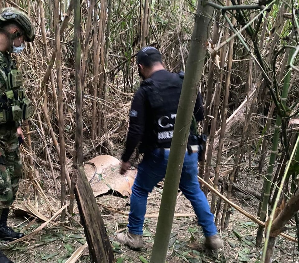 They find 200 kilos of ELN explosives in rural Cali