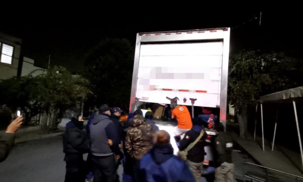They find 41 Nicaraguans crowded into a trailer and 28 in an ambulance in Mexico