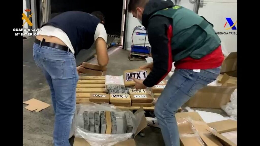 They find in Spain 2 tons of drugs arriving from Ecuador