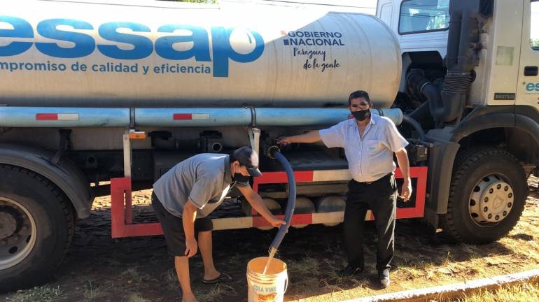 Water emergency: assistance also reaches Encamación