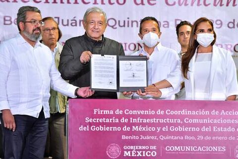 Without debt, investment of $70 billion for infrastructure in QR, highlights AMLO