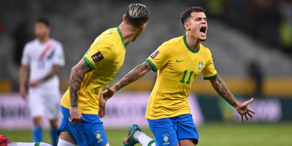 4-0: Coutinho scores in Brazil's win