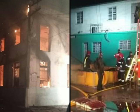 A fire leaves severe damage in the Chosen Tobacco of San Antonio de los Baños