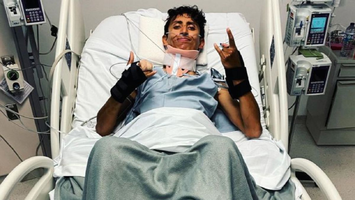 A video of the accident that sent Bernal to the hospital appears