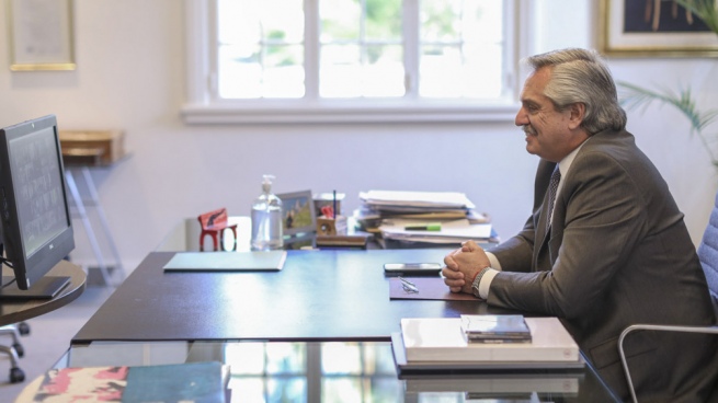 Alberto Fernández held a virtual meeting with Michelle Bachelet