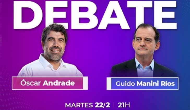 Channel 5 decides not to broadcast the debate between Andrade and Manini and will broadcast it TV-Ciudad