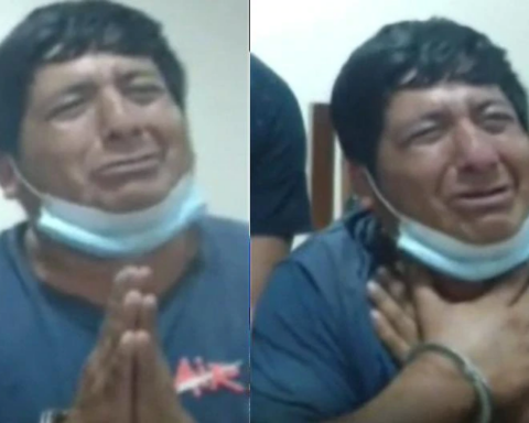 Chimbote: thief breaks down in tears and kneels before the judge so as not to receive preventive detention (VIDEO)