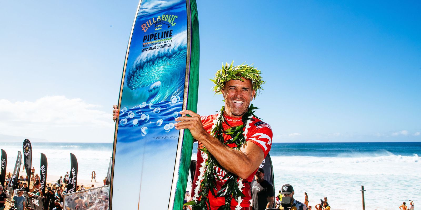 Close to turning 50, Kelly Slater wins Pipeline title