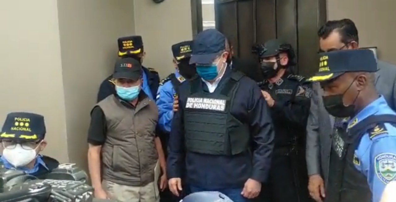 Former Honduran president is captured after US request for drug trafficking