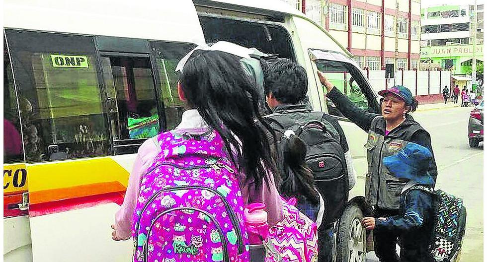 Huancayo: Public transport must respect school tickets and with the same 100% capacity