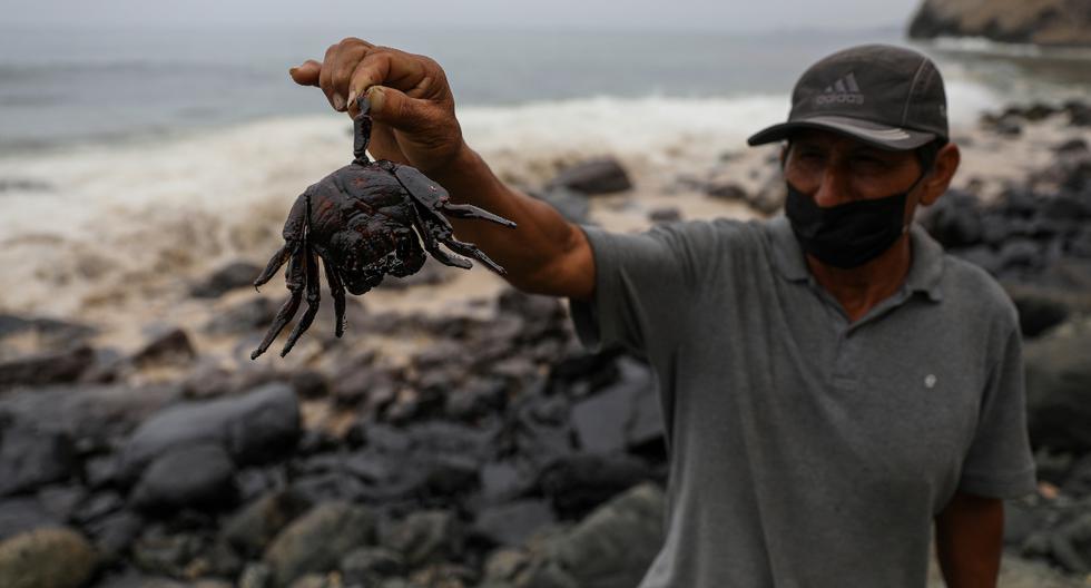 Huaral fishermen demand prompt cleaning of the sea after oil spill