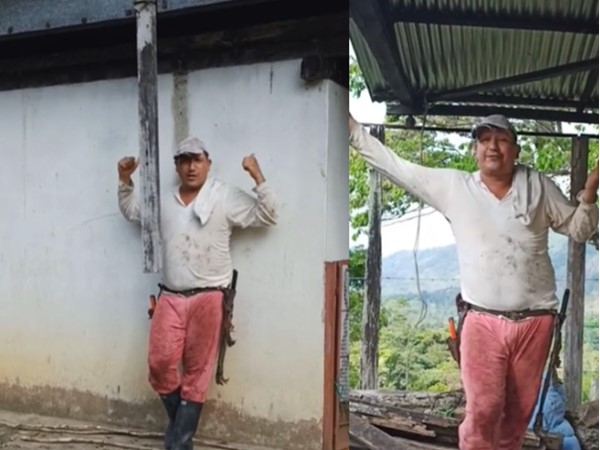 "In the countryside we don't live badly", Santander peasant showed "sliding roof" that he has in his house