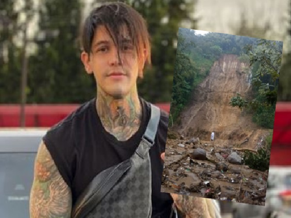 Influencer Yefferson Cossio shows solidarity with victims of the landslide tragedy in Dosquebradas