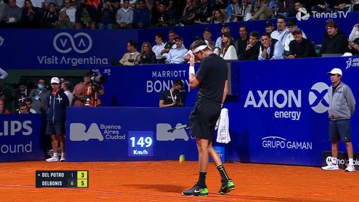 It breaks the soul to see it: Del Potro's scene before his last serve as a professional