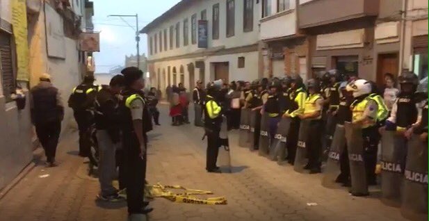 Foto refefencial. Exteriores de la cárcel de Cañar, donde ocurrió el crimen.