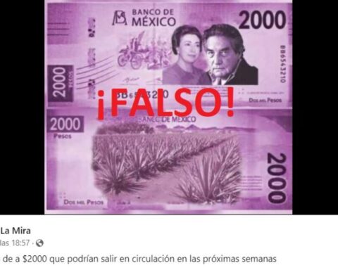 No, Banxico has not confirmed that this image is of the new 2,000 peso bill