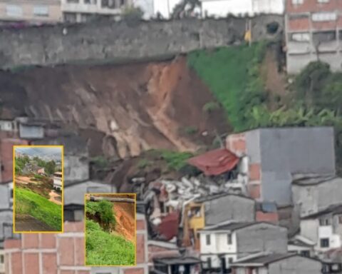 Lluvias ocasionaron otro deslizamiento en Manizales, varias viviendas quedaron atrapadas